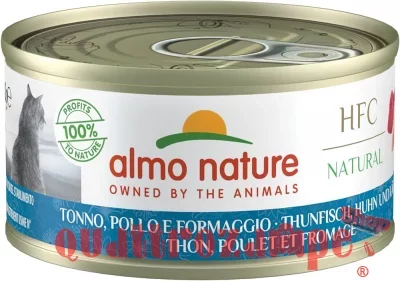 Almo Nature 70 gr Hfc Tonno Pollo e Formaggio Per Gatti