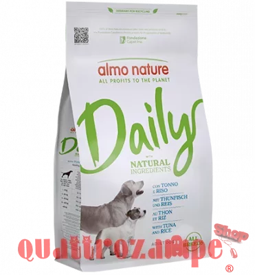 Almo Nature Daily Natural All Breeds Adult Dog Tonno e Riso 1,2 Kg Crocchette Per Cani
