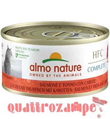 Almo Nature HFC Complete Salmone Tonno Carote 70 gr Umido Gatto