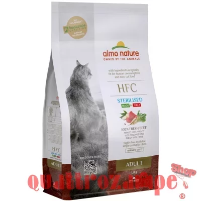 Almo Nature HFC Sterilised Manzo 1,2 kg Crocchette Per Gatti