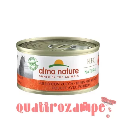 Almo Nature Hfc Natural Pollo Con Zucca 70 gr  Per Gatti