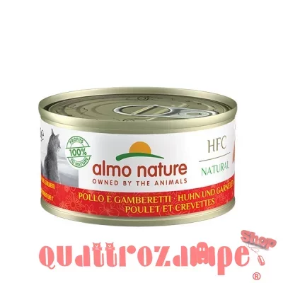 Almo Nature Hfc Natural Pollo e Gamberetti 70 gr Cibo Per Gatti