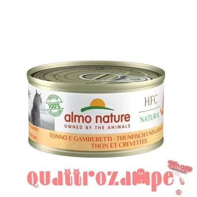 Almo Nature Hfc Natural Tonno E Gamberetti 70 gr Per Gatti