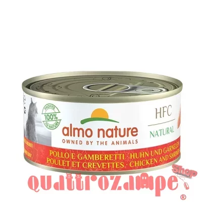 Almo Nature Hfc Pollo con Gamberetti 150 gr Per Gatti