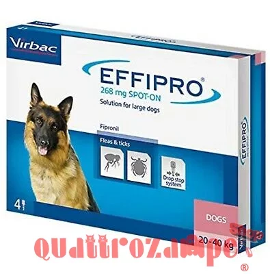 Virbac Effipro Spot-on 20 - 40 kg 4 Pipette Cane