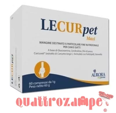 Aurora Biofarma Lecurpet Maxi 60 Compresse Cane Gatto