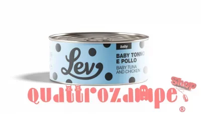 Lev Baby Cat Tonno Pollo 140 gr Lattina Umido Gatti