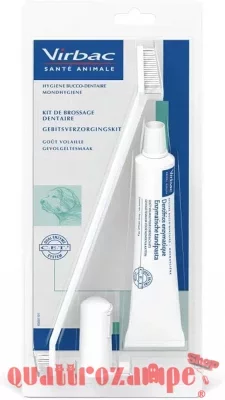 Virbac C.E.T. Dentifricio enzimatico 70 gr  + spazzolino Per Cani e Gatti