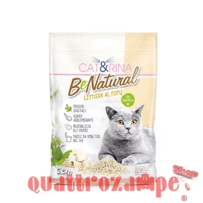 Cat&Rina Lettiera per Gatti al Tofu Classica 5,5 lt