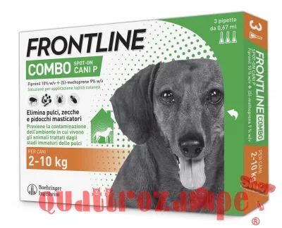 Frontline Combo Per Cani P dai 2 a 10 kg 3 pipette