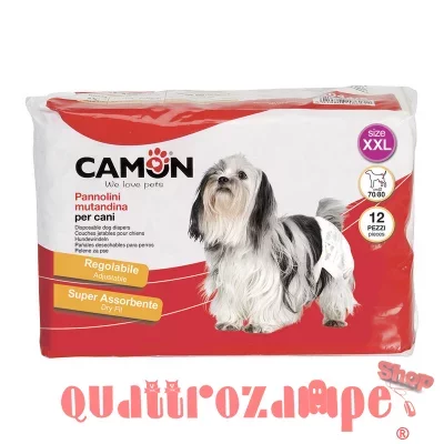 .Camon 12 Pannolini Mutandina Taglia XXL Per Cani Femmina