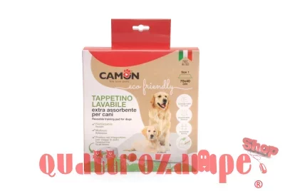Camon Tappetino Igienico Lavabile Riutilizzabile Extra Assorbente 70 x 40 cm Per Cani