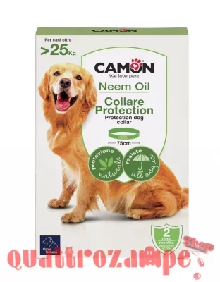 Camon Protection Orme Naturali Collare Olio Di Neem Cane Oltre 25 kg 75 cm