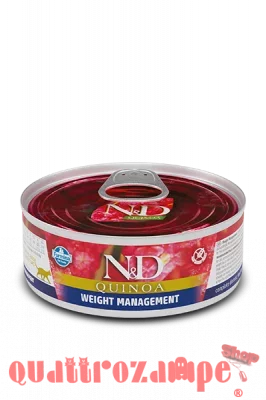 Farmina N&D Quinoa 80 gr Weight Management Wet Umido Gatto