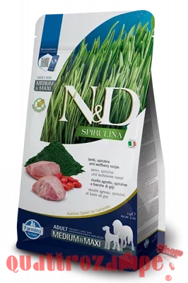 Farmina ND Agnello Spirulina Adult Medium Maxi Alimento Per Cani