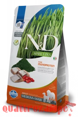 Farmina ND Aringa Spirulina Adult Medium Maxi Alimento Cani