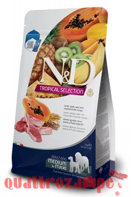 Farmina ND Tropical Fruits Adult Medium Maxi Agnello Cibo Per Cani