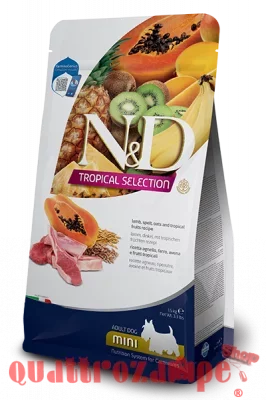 Farmina ND Tropical Fruits Adult Mini Agnello Cibo Per Cani