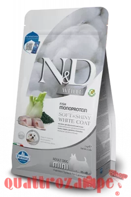 Farmina ND White Coat Spigola Spirulina Adult Mini 2 kg Alimento Cani