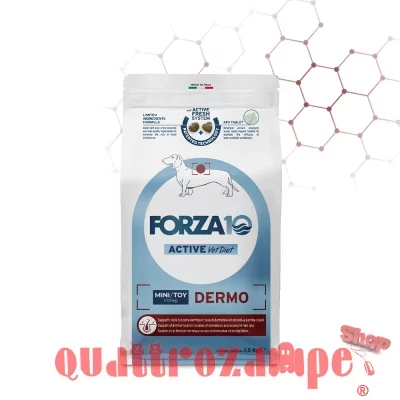 Forza 10 Active Vet Diet Mini Toy Dermo 1,5 kg Crocchette Per Cani