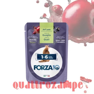 Forza 10 BOTANICat Adult Quaglia 80 Gr Patè Busta Umido Gatto