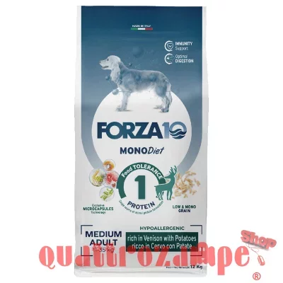 Forza10 Medium Diet al Cervo con Patate Crocchette per cani