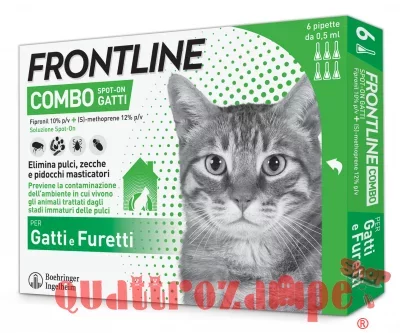 Frontline Combo Gatti 6 Pipette da 0,5 ml Antiparassitario