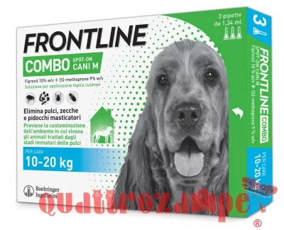 Frontline Combo Per Cani M da 10 a 20 kg 3 Pipette