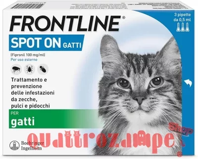 Frontline - SPOT ON Antiparassitario per Gatto 3 Pipette per gatti