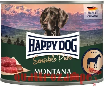 Happy Dog Sensible Montana Cavallo Puro 200 gr Cibo Umido Per Cani
