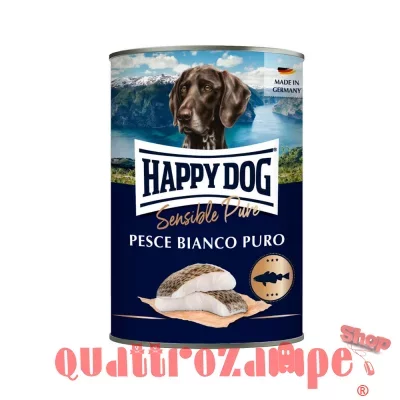 Happy Dog Sensible Pesce Bianco Puro 800 gr Umido Cane