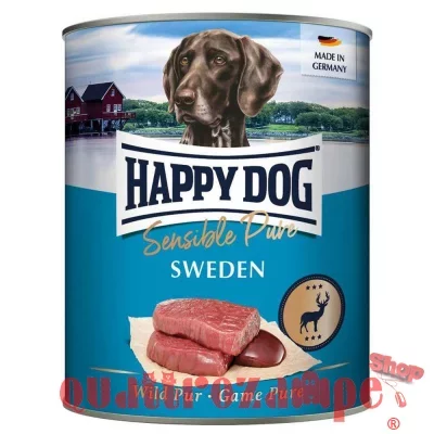 Happy Dog Sensible Pure Sweden Selvaggina 800 gr Umido Cane