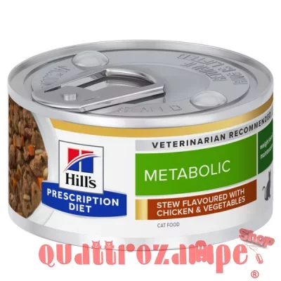 Hill's Diet Metabolic Stew 82 gr Spezzatino Pollo e Verdure Umido Gatto