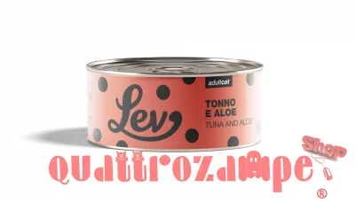 Lev Adult Cat Tonno Aloe 140 gr Lattina Umido Gatti