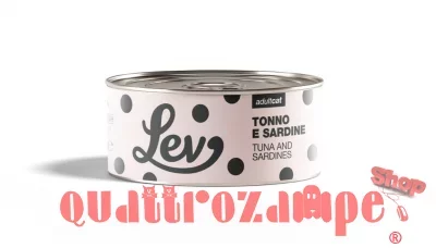 Lev Adult Cat Tonno Sardine 140 gr Lattina Umido Gatti