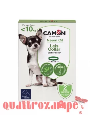 Camon Protection Orme Naturali LEIS Collare Small Olio Di Neem Cane Fino a 10 kg 35 cm