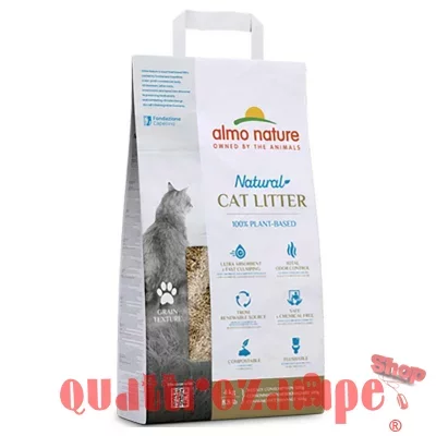 Lettiera Almo Nature Natural 4 kg Lettiera Agglomerante Vegetale Per Gatti