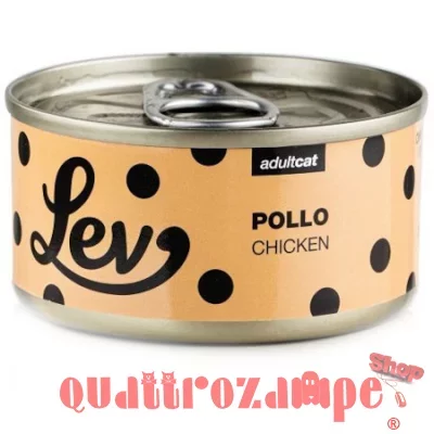 Lev Adult Cat Pollo 70 gr Lattina Umido Gatti