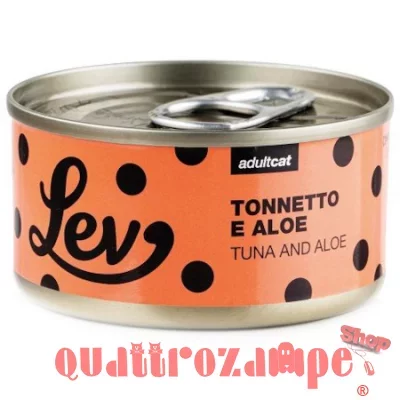 Lev Adult Cat Tonnetto Aloe 70 gr Lattina Umido Gatti