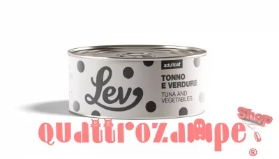 Lev Adult Cat Tonno Verdure 140 gr Lattina Umido Gatti