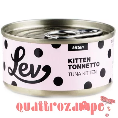 Lev Kitten Cat Tonnetto 70 gr Lattina Umido Gattini