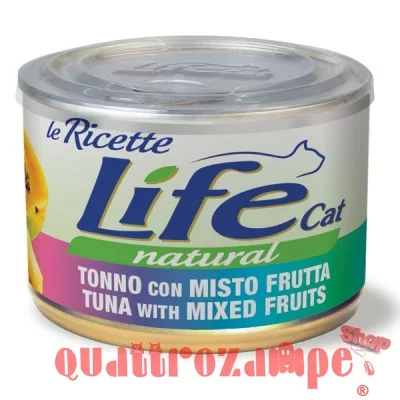 Life Cat Natural Tonno Con Misto Frutta 150 gr Scatoletta Gatti