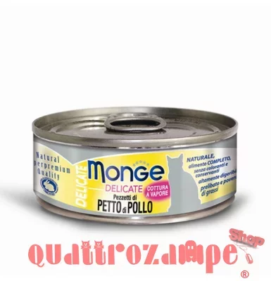 Monge Cat Delicate Superpremium 80 gr Petto di pollo Per Gatti