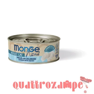 Monge Cat Delicate Superpremium 80 gr Pollo con Calamari Per Gatti