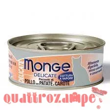 Monge Cat Delicate Superpremium 80 gr Pollo con Patate e Carote Per Gatti