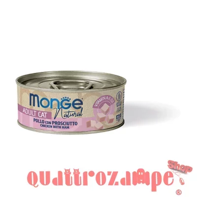 Monge Cat Delicate Superpremium 80 gr Pollo e Prosciutto Per Gatti