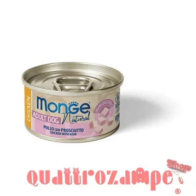 Monge Dog Pollo Con Prosciutto 95 gr Umido Per Cani