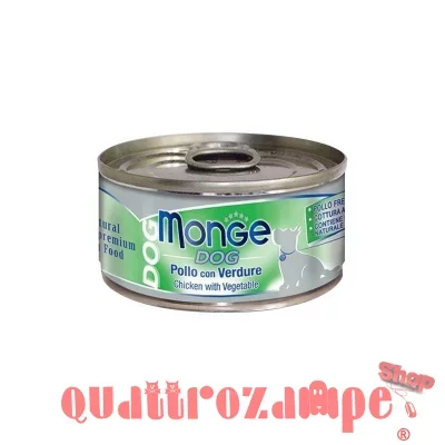 Monge Dog Pollo Con Verdure 95 gr Umido Per Cani