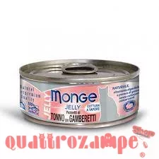 Monge Jelly superpremium 80 gr Pezzetti di Tonno con Gamberi