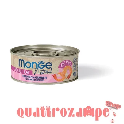 Monge Jelly superpremium 80 gr Pezzetti di Tonno con Gamberi